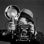 Old timey camera. voice changer