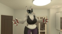 mamagen with a viser voice changer